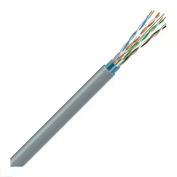 LAN tinklo kabelis ECG FTP 5e (vidaus, ekranuotas, PVC, Eca, 1 m., karpomas, E)