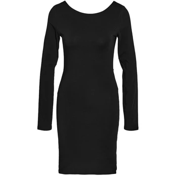 Mini suknelė moterims, Juoda, NMKERRY L/S SHOR