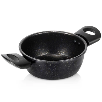Puodas granito BASIC LINE 16 cm 12 l juodas Orion