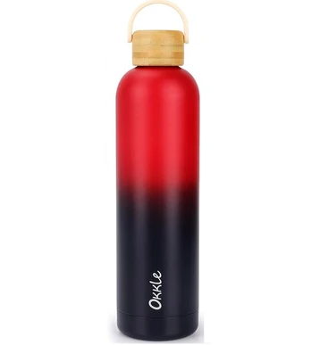 Termo gertuvė nerūdijančio plieno Okkle, raudona, 750 ml