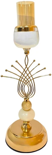 Metalinė žvakidė su stikliuku S681C