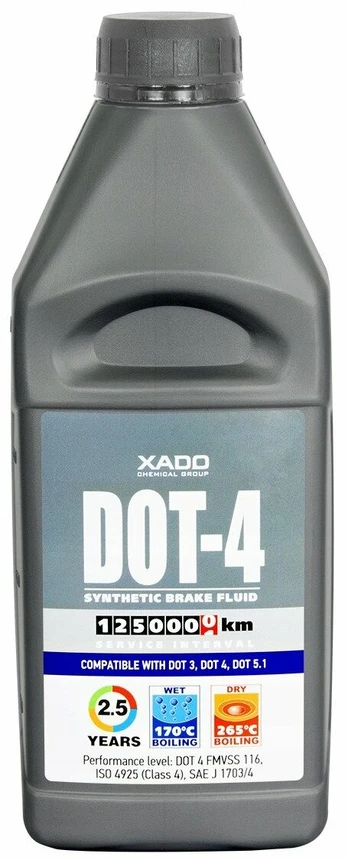 Stabdžių skystis Xado, sintetinis, 1000 ml