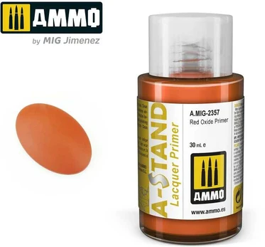 AMMO by MIG Jimenez AMMO MIG - A-Stand gruntas Raudona Oxide Primer, 30 ml, 2357