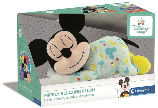 „Disney Mickey“ pliušinis žaislas „Tummy-Time Sleep Aid“, „Clementoni“