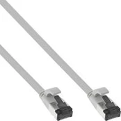 InLine® Flat patch cable, U/FTP, Cat.8.1, TPE be halogenų, pilkas, 2m
