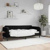 Lova Sofa, juodos spalvos, 80x200cm, aksomas kaina