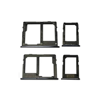 SIM kortelės laikiklis Samsung J610 J6+ 2018 (2 vnt) juodas ORG