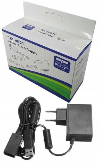 Juodas maitinimo šaltinis įkroviklis adapteris kinect sensor for XBOX 360 240v