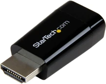 Adapteris StarTech Compact HDMI To VGA VGA, HDMI, 0.07 m, juoda kaina