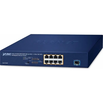 8 prievadų Multigigabit PoE+ tinklo jungiklis PLANET MGS-910XP