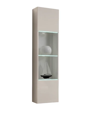 Vitrina ASM Fly 42, smėlio, 40 cm x 29 cm x 170 cm