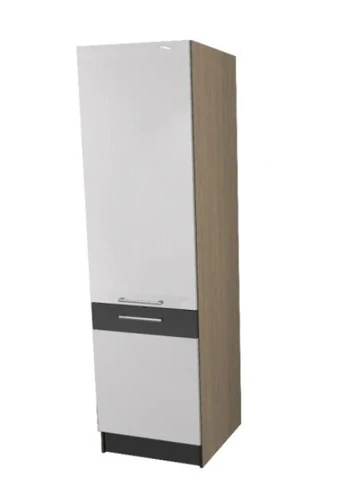 Pastatoma spintelė Liveo Modena MD22, 60 cm, balta/pilka