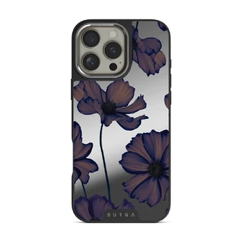 Velvet Night - iPhone 16 Pro Case, Elite Mirror Dark (MagSafe) / Silver