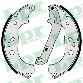 LPR LPR08600 Brake shoe set