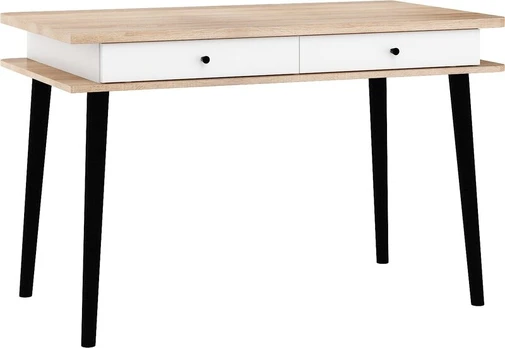 Rašomasis stalas Meblocross Dolce Dol-02, ąžuolo spalvos/juodas