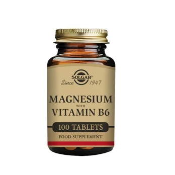 Solgar magnis su vitaminu B6 – 100 vnt