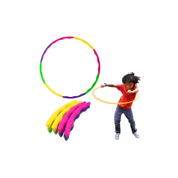 Lean Toys Hula Hop With Studs Foldable Colorful 7El Diameter 50cm