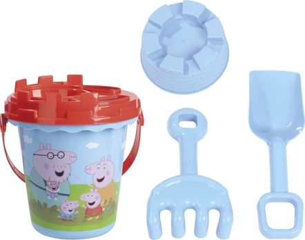 Moxy - Peppa Beach Bucket Blue, 5pcs (168501)