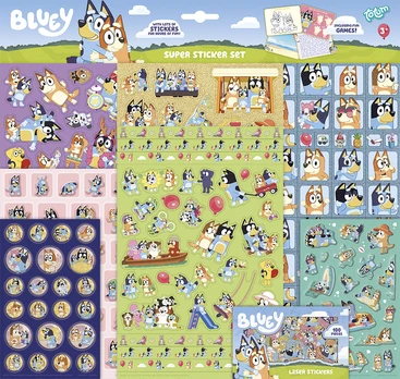 TOTUM BLUEY Super lipdukų rinkinys, 290099
