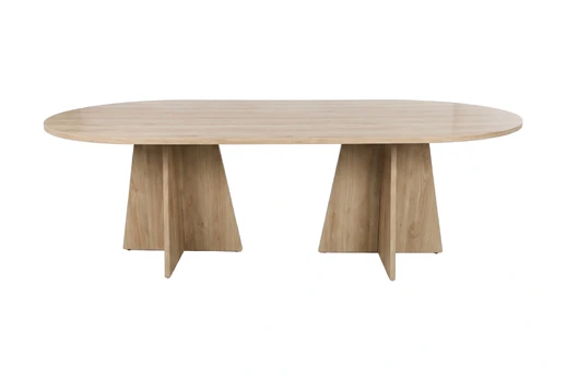 Bootcut Oval Dining Table 200x100 cm - Nature - Limited Edition