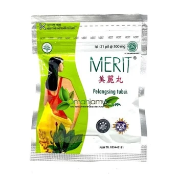 Merit Indonezijos lieknėjimo tabletės 500 mg, 21 tabletė