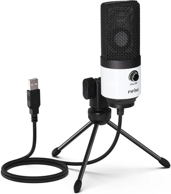 Fifine K669BW studio mikrofonas baltos spalvos
