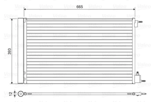 VALEO VAL814042 Air conditioning condenser