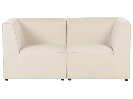 Modulinė sofa Beliani Lemvig, smėlio, 166 x 83 cm x 78 cm