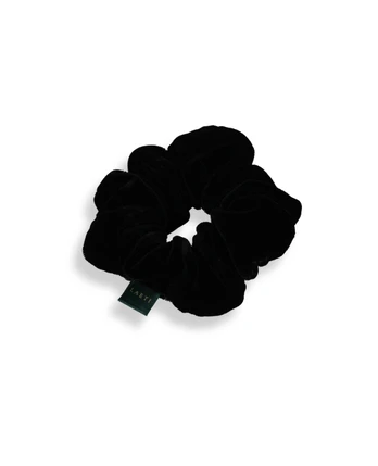 LAETI Large Silk Elastic Claire Didelė plaukų gumytė Black