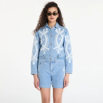 Desigual Chaq Border Coat Blue - Dydis M (26SWED045053 Striukės)