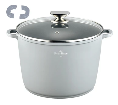 Puodas Swiss Haus Basel Premium Deep, Ø24 cm, 7 l, pilka sp.