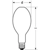 RADIUM Halogeninė metalų garų lempa E40 444 W HRI-E NSC/S/F opalas
