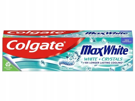 Colgate Max Baltas baltas crystals dantų pasta 75 ml