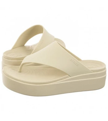 Crocs Brooklyn Flip Bone 208727-2Y2 (CR312-a) bateliai