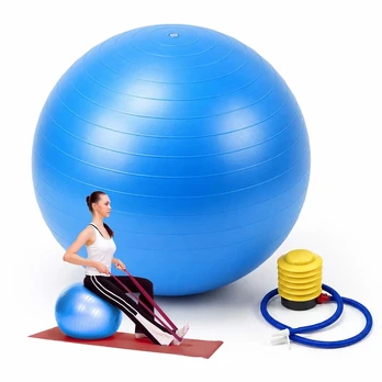 Relaxdays Gimnastikos kamuolys su pompa, PVC