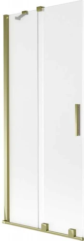 Vonios sienelė Mexen Velar, 85 x 150 cm, Gold/matinis stiklas