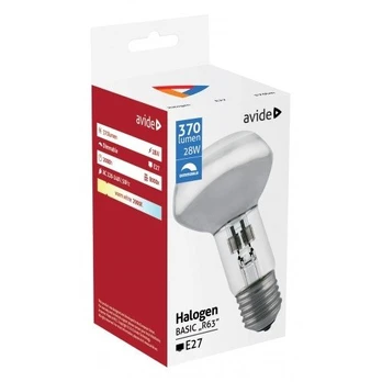 Halogeninė lempa AVIDE AT-0492 28W(=40W), E27, R63, 370 lm