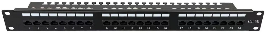 Lanview Cat5E 1U 24 Port Patch Panel U/UTP LSA
