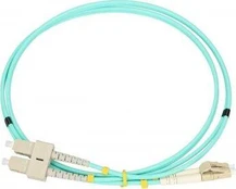 Extralink LC/UPC-SC/UPC | Patchcord | Multi Mode, OM3, dvipusis, 3mm, 1m