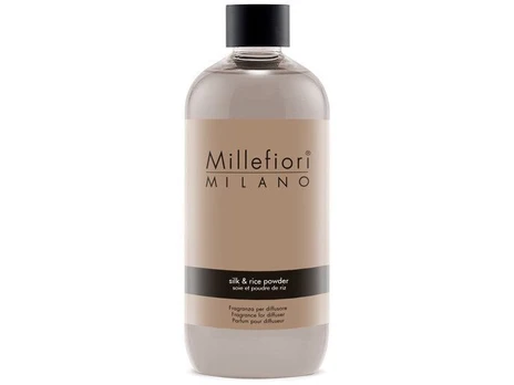 Millefiori Milano REFILL REED DIFFUSER 500ML SILK & RICE POWDER Unisex