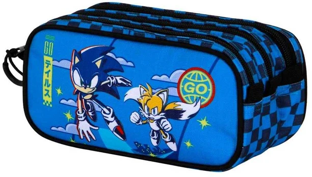 Karactermania Sonic the Hedgehog triple pencil case