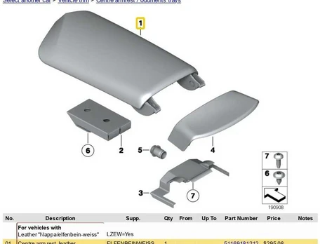 Bmw Z4 E89 Centrinis Porankis Odinis 51169181212