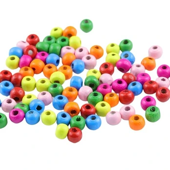 Mediniai karoliukai, 8mm-500pcs