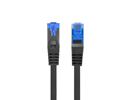 PATCHCORD KAT.6A S/FTP LSZH CCA 1.5M CZARNY FLUKE PASSED LANBERG