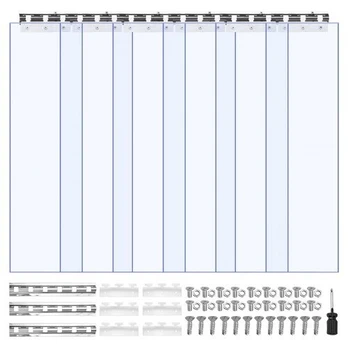 PVC juostų užuolaida 97 x 213 cm šaldikliui
