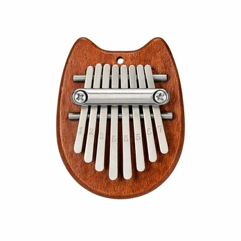 8 klavišų katino mini kalimba, pakabukas, 1 vnt.