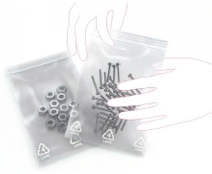 Maišelis Zip-Lock, 25 cm x 18 cm, 100 vnt., skaidri sp.