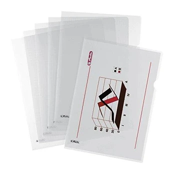 Herlitz 10843746, 210 x 297 mm (A4), Transparent, Polypropylene (PP), Portrait, Top & Side, 100 pc(s)
