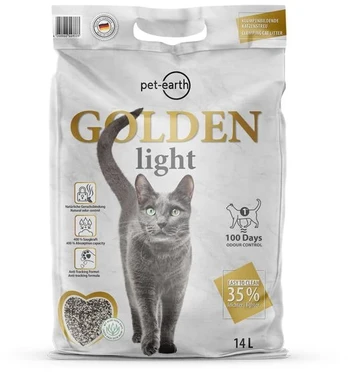 Pet Earth - GOLDEN light cat litter - 14kg