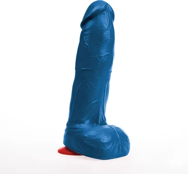 Hoenir L Blue - Anatomical Intimate Device with Suction Cup 20 cm